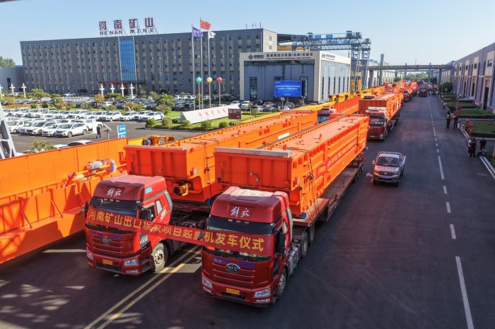 127 единиц кранового оборудования Henan Mine для обеспечения реализации проекта строительства металлургического завода China Steel в Египте