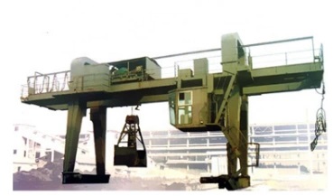 Козловой двухбалочный грейферный кран Henan Mine (Китай)