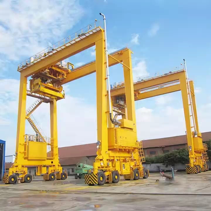 Козловые контейнерные краны RTG на пневмоколесном ходу Henan Mine (Китай)