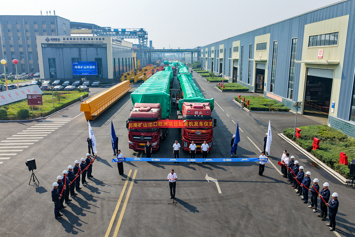 Компания Henan Mining регулярно осуществляет крупные поставки высокотехнологичных и качественных кранов в европейские страны.