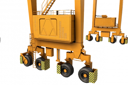 Козловой контейнерный кран RTG