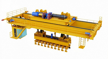 Мостовой кран для штабелирования анодных угольных блоков Henan Mine (Китай)