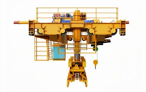 Мостовой кран для штабелирования анодных угольных блоков Henan Mine (Китай)